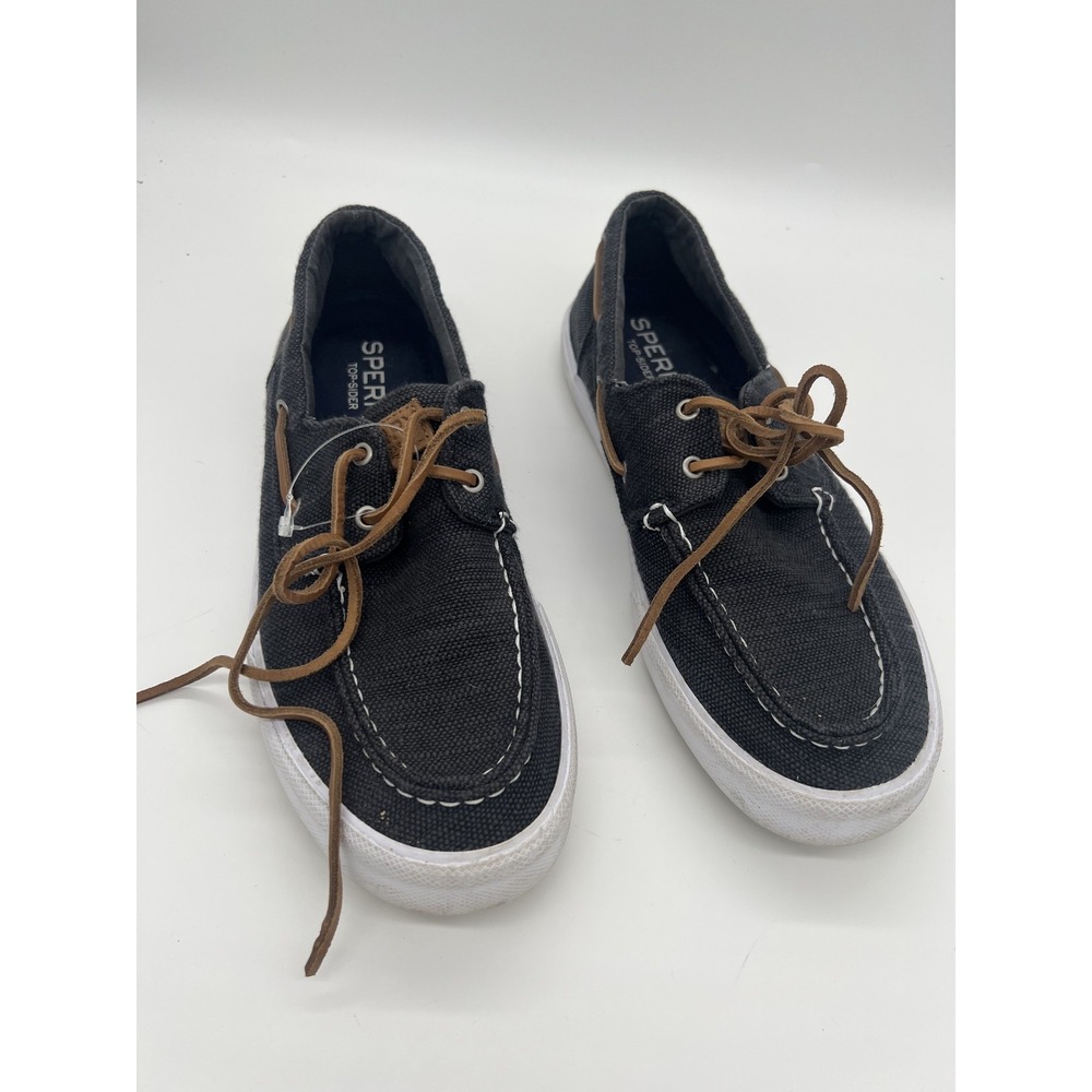 Sperry Top-Sider Men's Canvas Boat Shoes STS19242 Dark Grey US 9 EUR 42